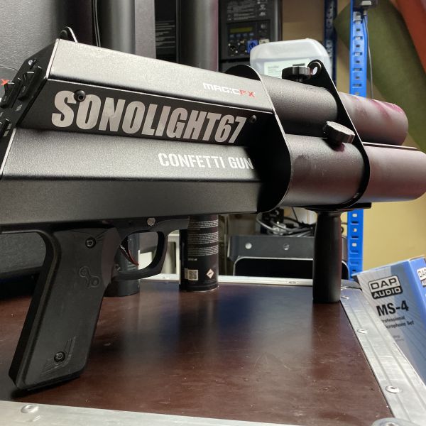 Gun de tir MAGIC FX à confettis avec pointeur laser rouge